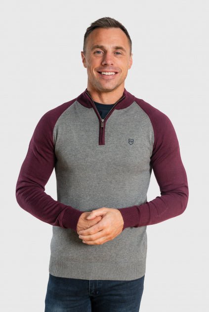 XV Kings Winterveldt Quarter Zip Jumper - Matt O'Brien Fashions