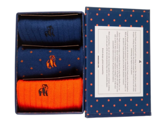 Swole Panda Bamboo Socks 3 Pack Gift Box Dots