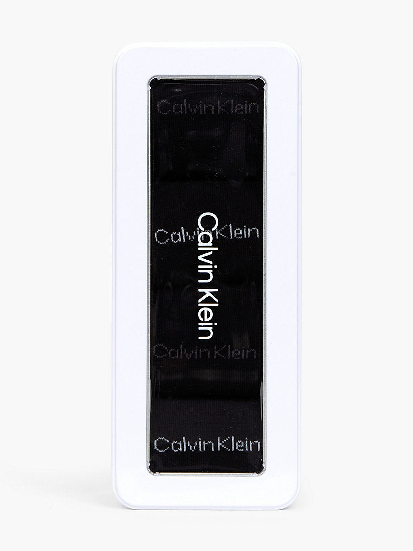 Calvin Klein 4 Pack Socks Gift Set Black Combo Tin