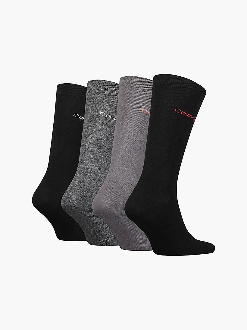 Calvin Klein 4 Pack Socks Gift Set Grey Combo