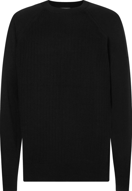 Calvin Klein Structured Raglan Sweater Black