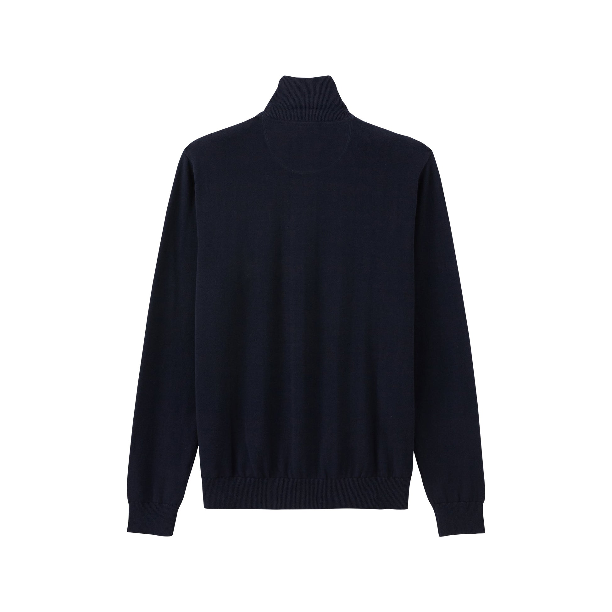 Eden Park Cotton Quarter Zip Sweater Marine