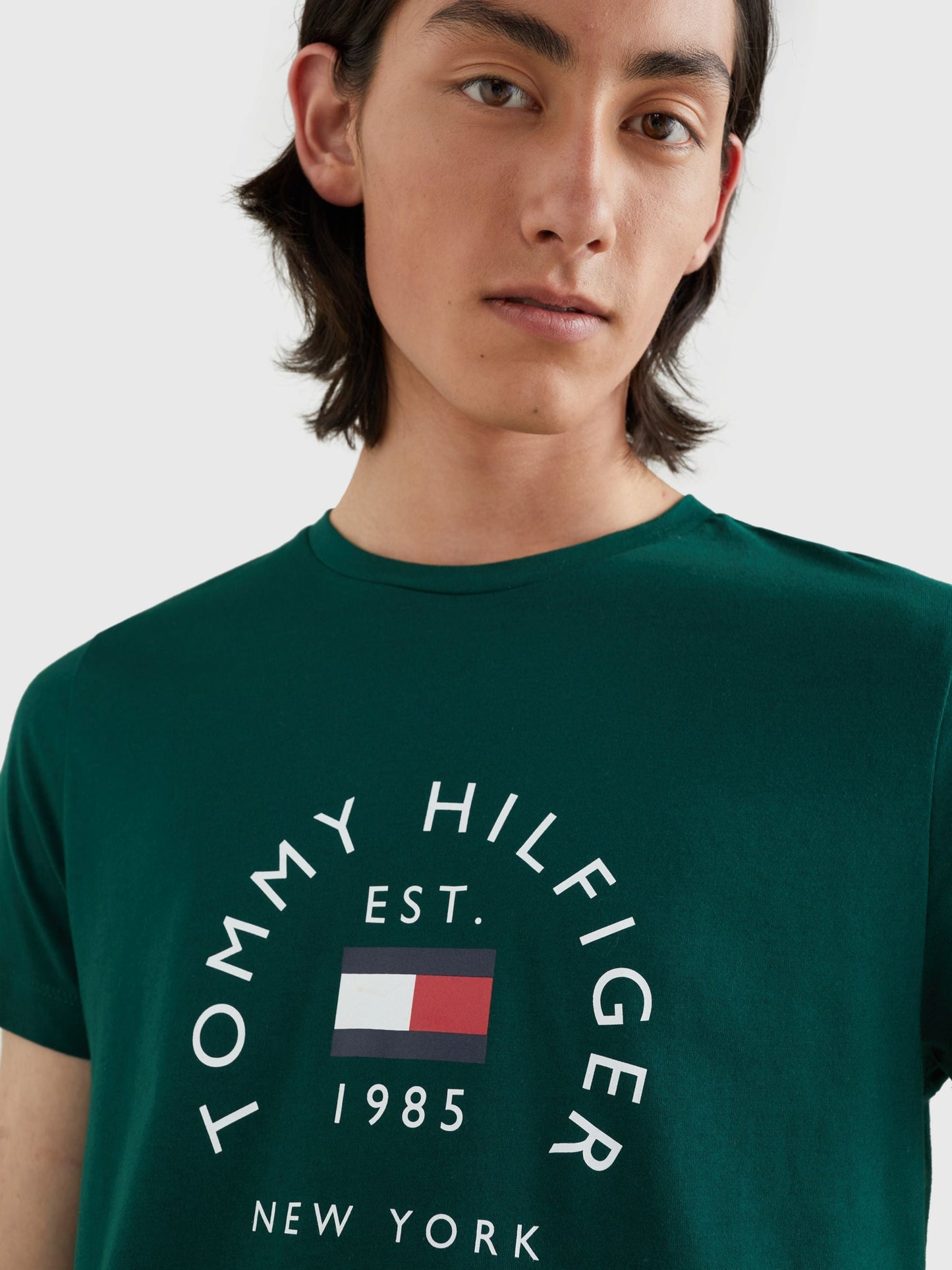 Tommy Hilfiger Hilfiger Flag Arch T-Shirt Hunter Green
