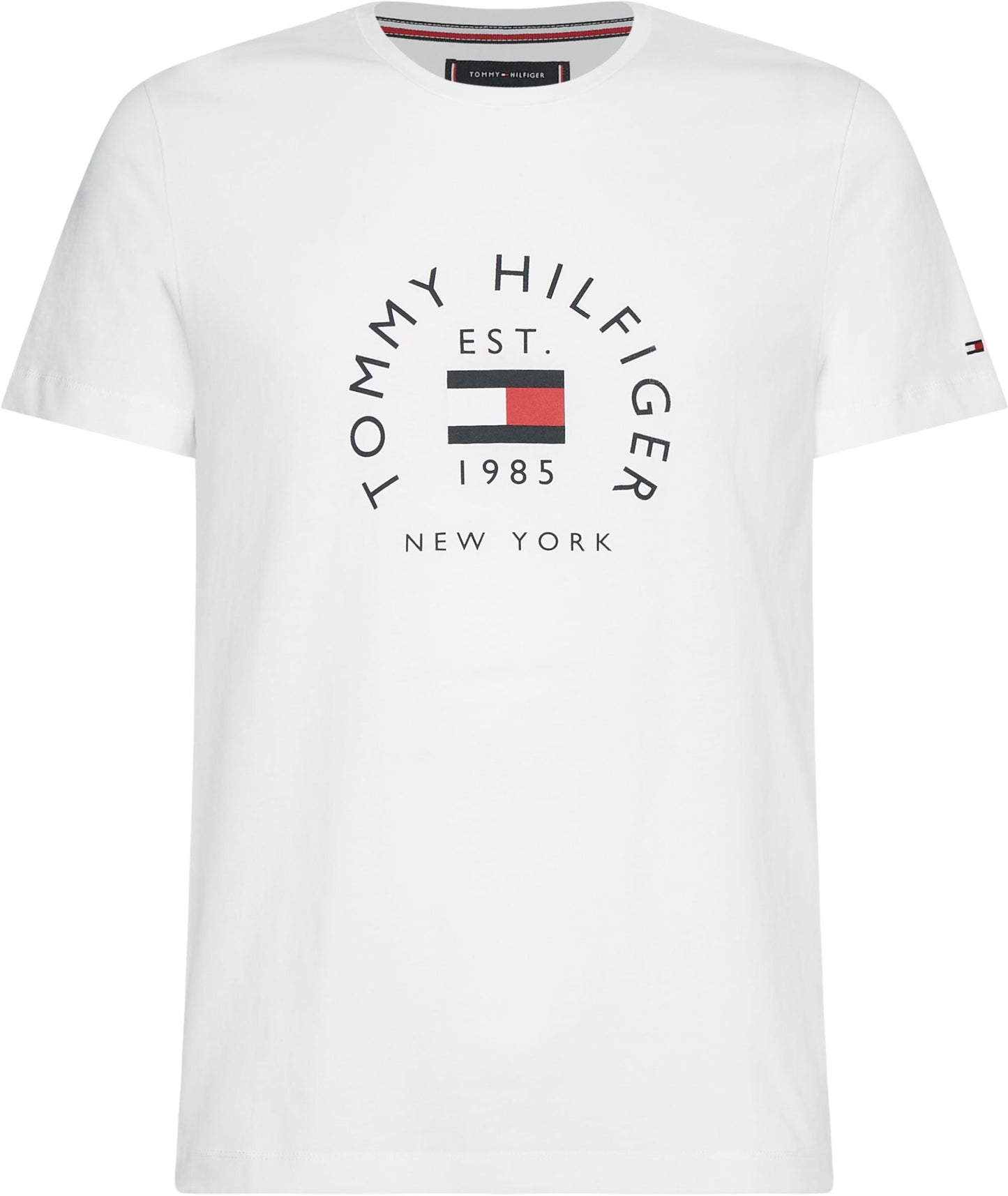 Tommy Hilfiger Hilfiger Flag Arch T-Shirt White