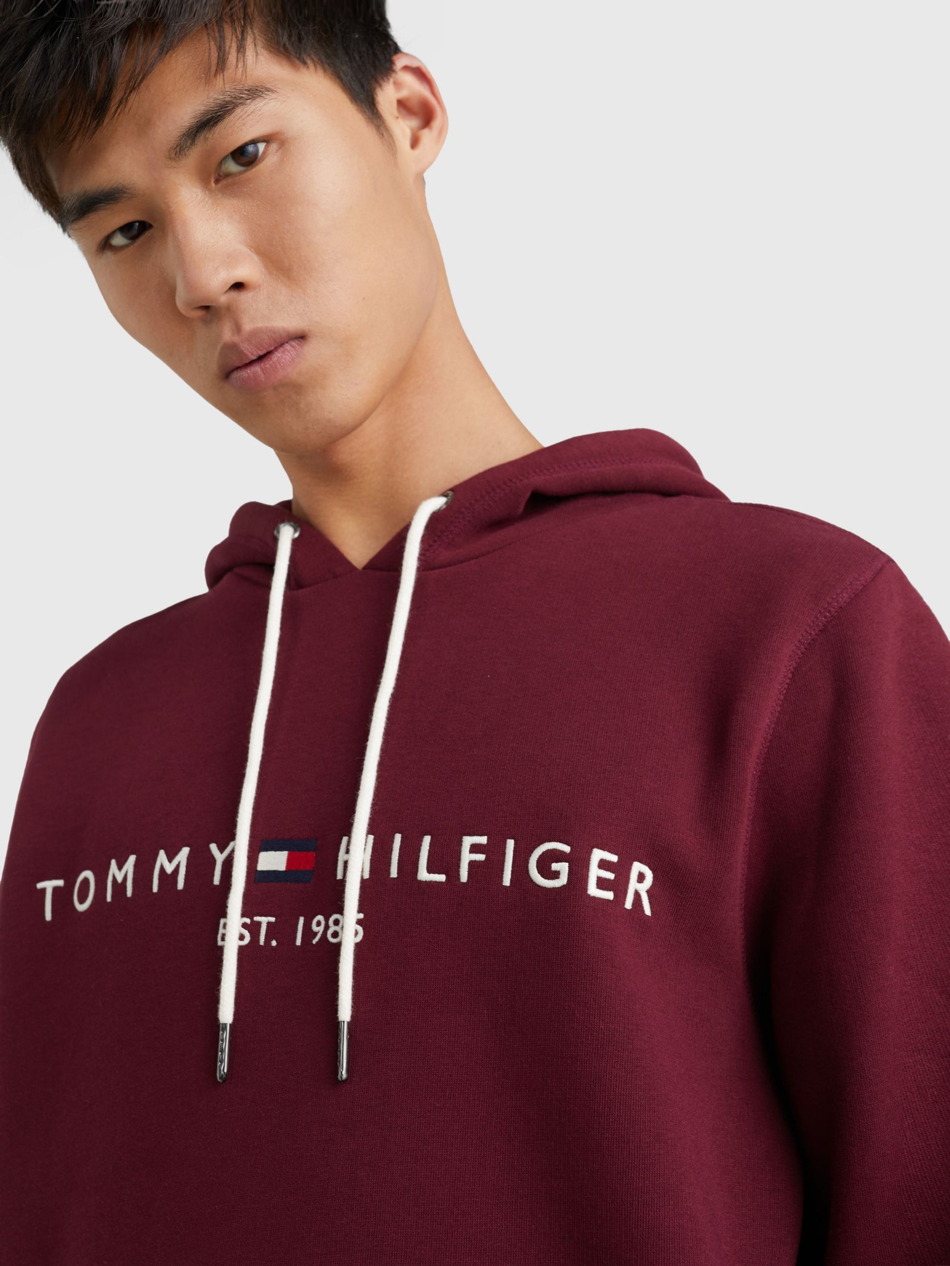 Tommy Hilfiger Tommy Logo Hoody Deep Rouge