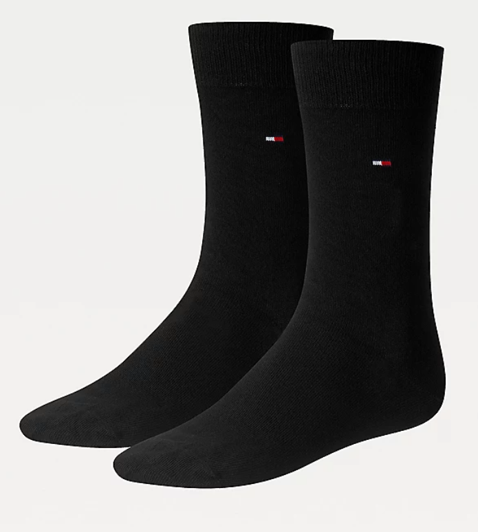 Tommy Hilfiger 2 Pack Socks Black