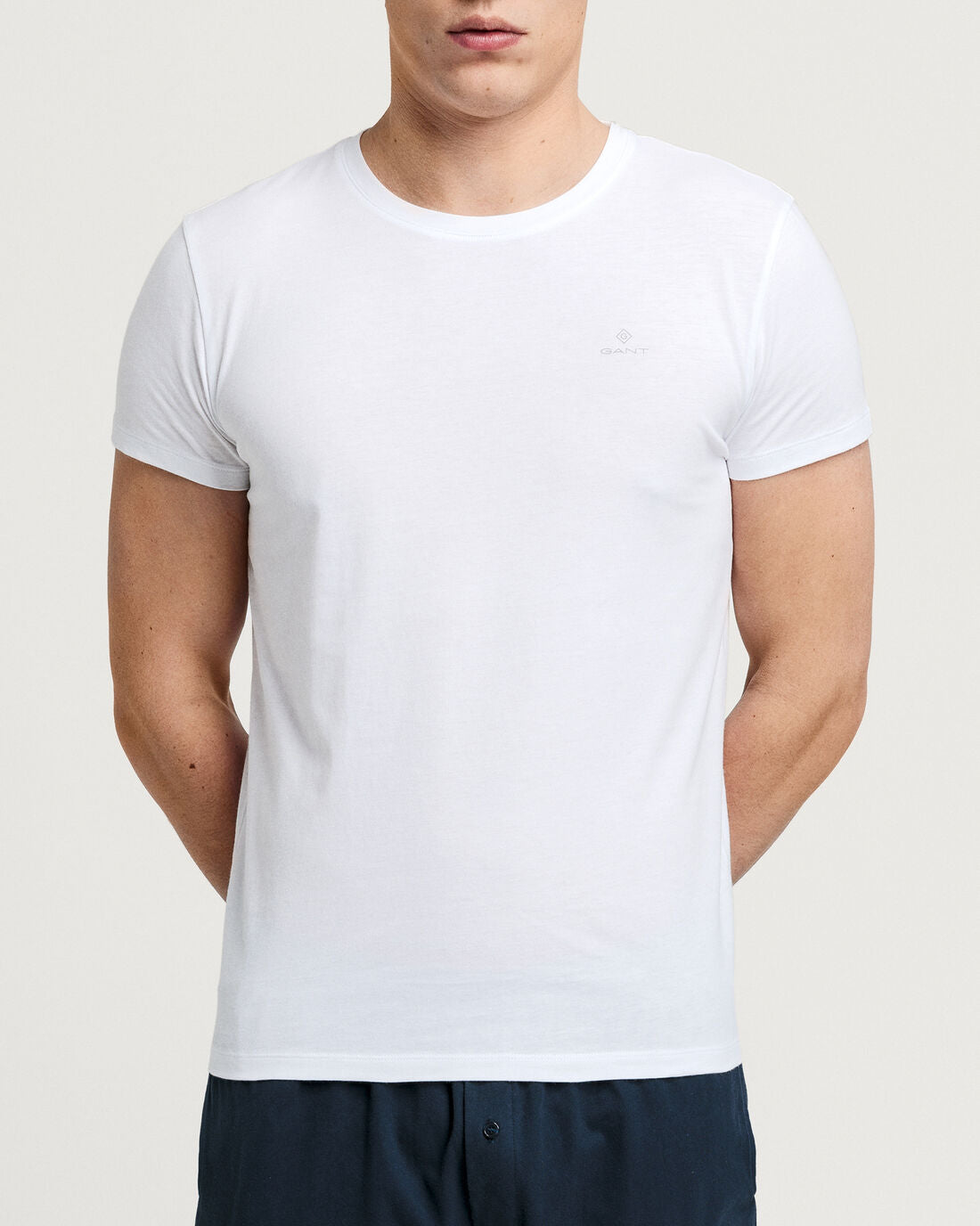 GANT Crew Neck T-Shirt Two Pack White