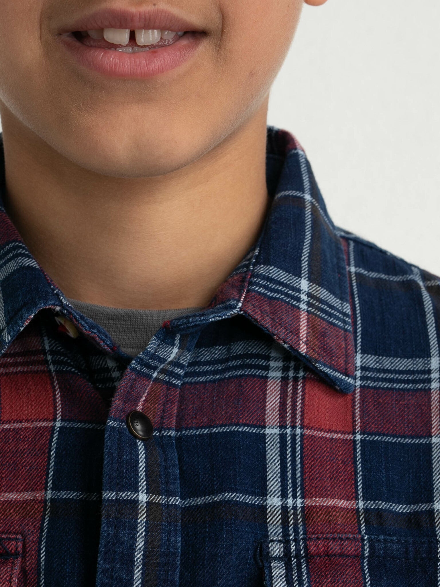 Petrol Industries Boys Check Shirt Spice Red