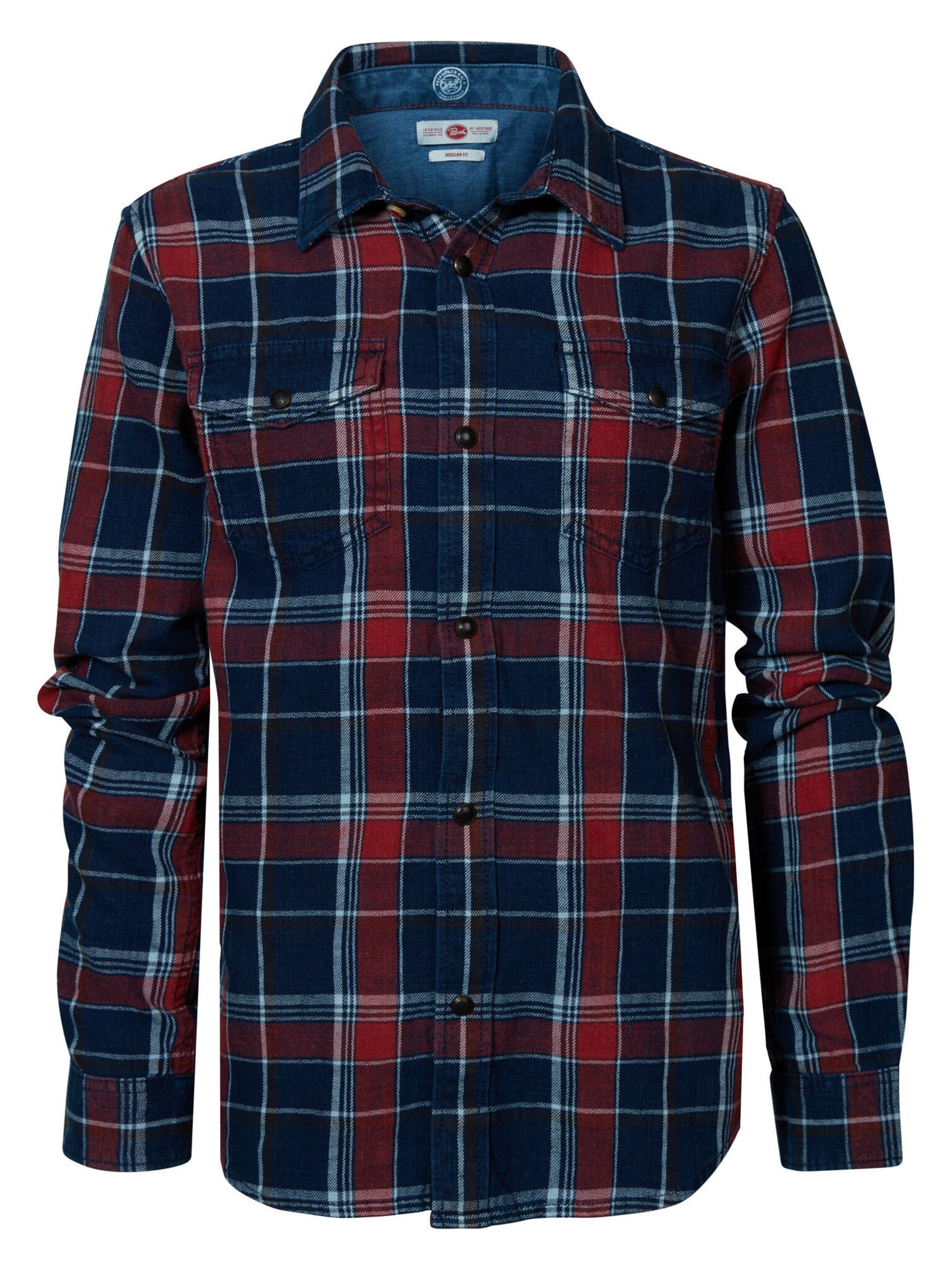 Petrol Industries Boys Check Shirt Spice Red