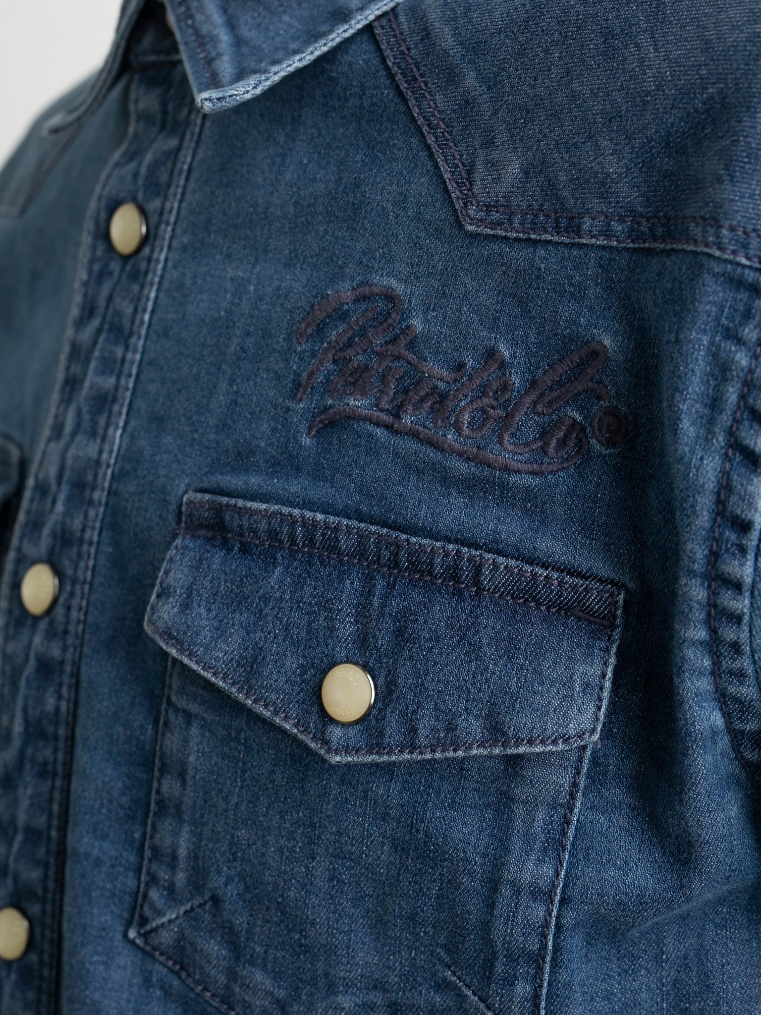 Petrol Industries Boys Denim Shirt Light Indigo