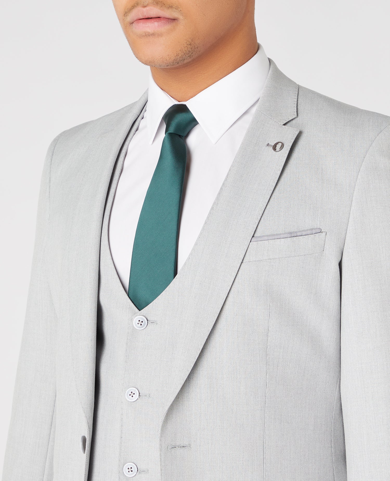 Remus Uomo Laurino Waistcoat Light Grey