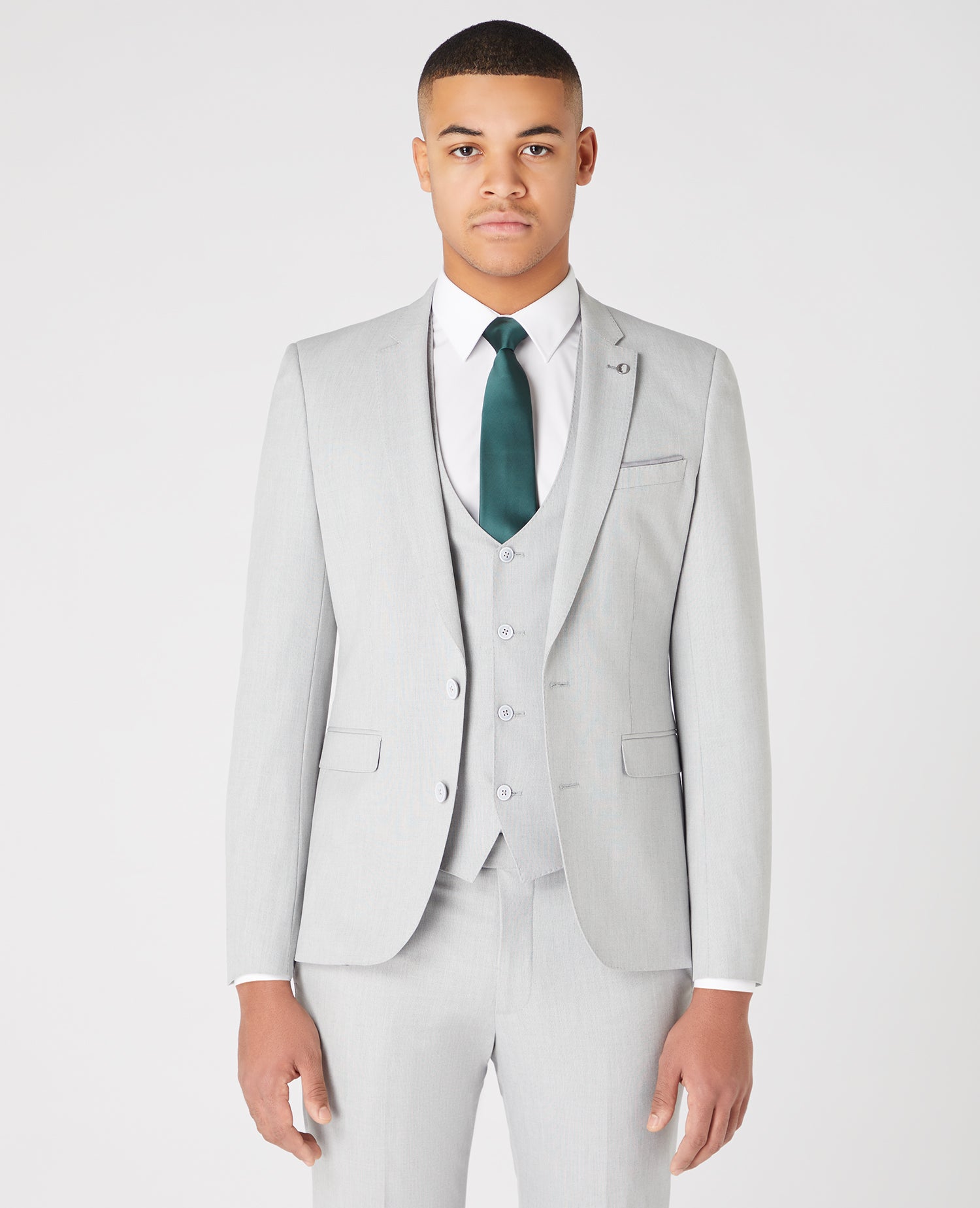 Remus Uomo Laurino Waistcoat Light Grey