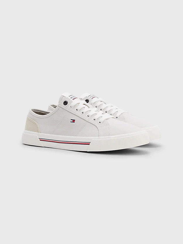 Tommy Hilfiger Core Canvas Trainers Stone
