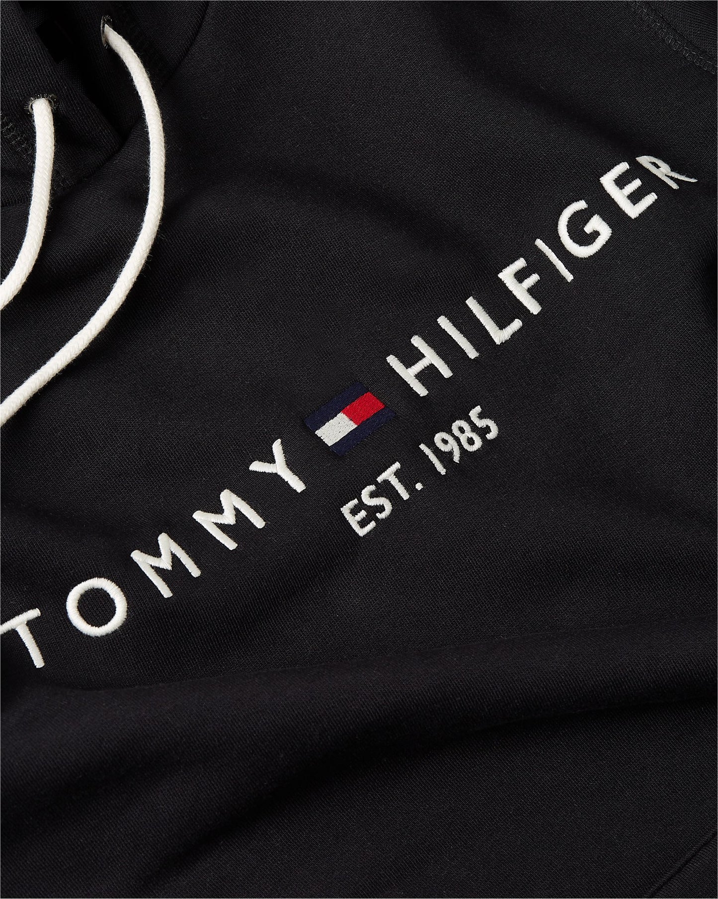 Tommy Hilfiger Core Tommy Logo Hoodie Jet Black