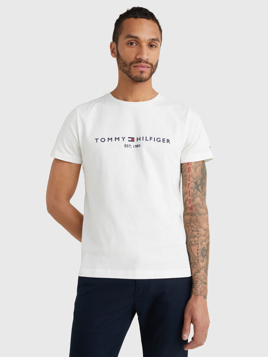 Tommy Hilfiger Core Tommy Logo Tee Snow White