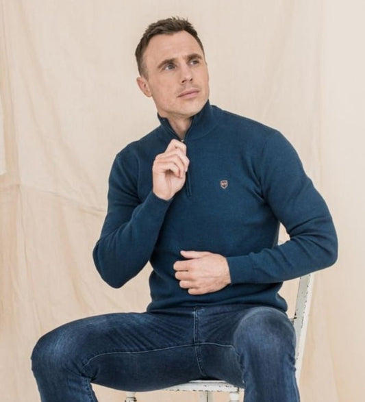 XV Kings Unione Quarter Zip Jumper - Matt O'Brien Fashions
